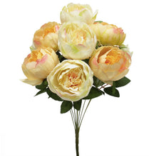 Load image into Gallery viewer, Two Tone Peony Cream/Peach Bouquet