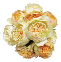 Load image into Gallery viewer, Two Tone Peony Cream/Peach Bouquet
