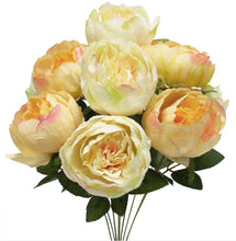 Load image into Gallery viewer, Two Tone Peony Cream/Peach Bouquet