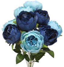 Load image into Gallery viewer, Two Tone Peony Blue Bouquet