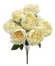 Load image into Gallery viewer, Two Tone Peony Cream/Peach Bouquet