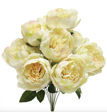 Load image into Gallery viewer, Two Tone Peony Cream/Peach Bouquet
