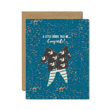 Load image into Gallery viewer, Welcome Bebe Blue Card - Stella and Bobbie